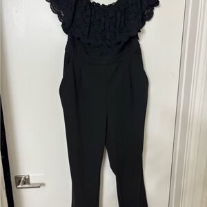 Elegant Express Black Lace Jumpsuit